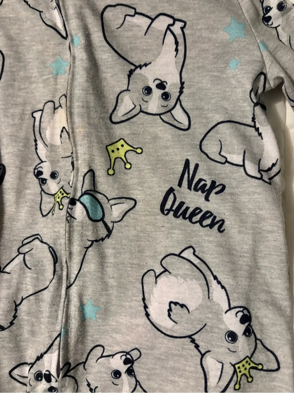 Justice Gray French Bulldog 'Nap Queen' Hooded Sleep Sack
